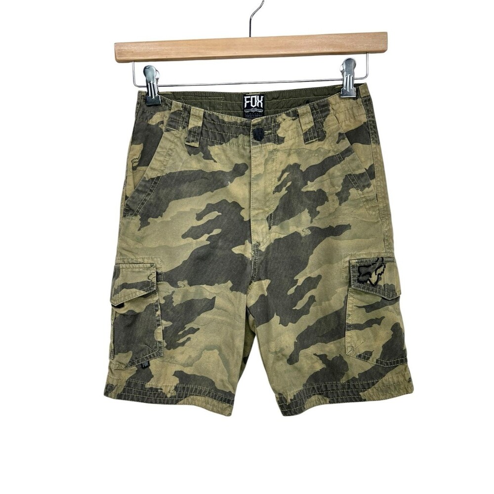 Fox Racing Slambozo Military Camo Cargo Shorts W28 100% Cotton
